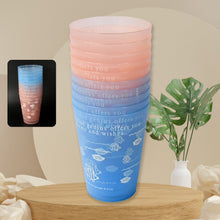 PLASTIC LIGHTWEIGHT GLASS REUSABLE DRINKING GLASS DISHWASHER SAFE BEVERAGE GLASSES FOR KITCHEN WATER GLASSES (10 Pc Set)
