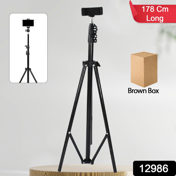 Professional DSLR Camera Tripod - Max Height 178cm Adjustable Stand with Multipurpose Head for Photography