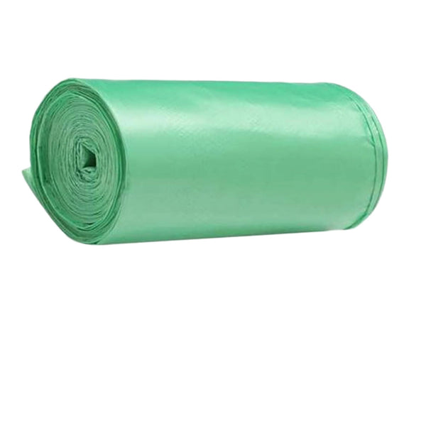 Green compostable garbage bags made from corn starch (17" x 19").